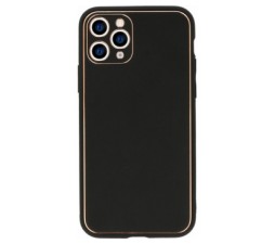 Slika 2 izdelka: Luxury silikonski ovitek za Xiaomi Mi 11 - črn z zlatim robom