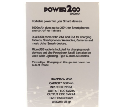 Slika izdelka: Mr. Watts zunanja prenosna baterija powerbank 5000 mAh - črn