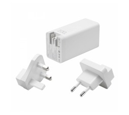 Slika 2 izdelka: Napajalnik ASUS 100W 3-Port GaN Charger AC100-02 USB-C ADAPTER EU, 100W, bel