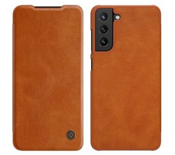 Slika izdelka: Nillkin preklopna torbica QIN za Samsung Galaxy S21 FE G990 - rjava