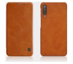 Slika 2 izdelka: Nillkin preklopna torbica QIN za iPhone 12  in 12 Pro rjava