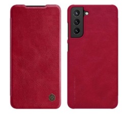 Slika 2 izdelka: Nillkin preklopna torbica QIN za Samsung Galaxy S21 FE G990 - rdeča