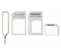 Slika 2 izdelka: NOOSY ORODJE GSM Nano SIM, micro SIM, SIM in odpiralo 4v1 NOOSY Adapter