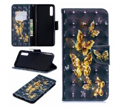 Slika izdelka: Onasi Butterfly preklopna torbica za Samsung Galaxy A70 A705 - črna