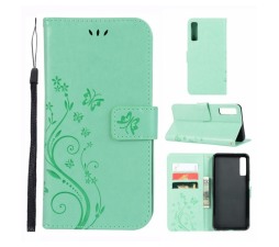 Slika izdelka: Onasi Butterfly preklopna torbica za Samsung Galaxy A50 A505 - mint