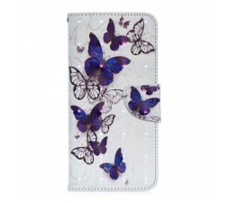 Slika izdelka: Onasi Butterfly preklopna torbica za Samsung Galaxy A70 A705 - bela