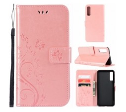 Slika 2 izdelka: Onasi Butterfly preklopna torbica za Samsung Galaxy A7 2018 A750 - roza