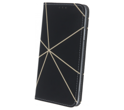 Slika 2 izdelka: Onasi Mistik preklopna torbica Samsung Galaxy Xcover 5 G525 - črna z zlatimi črtami