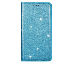 Slika 2 izdelka: Onasi preklopna torbica Sparkle Samsung Galaxy S20 Plus G985 - modra z bleščicami