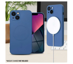 Slika izdelka: Onasi silikonski ovitek MagSafe za iPhone 14 Plus - mat moder