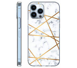 Slika izdelka: Onasi silikonski ovitek Marmor za iPhone 14 6.1  - bel
