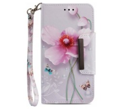 Slika 2 izdelka: Onasi Vivid preklopna torbica za Samsung Galaxy A7 2018 A750 - pink flower