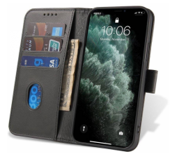 Slika izdelka: Onasi Wallet denarnica usnjena preklopna torbica Xiaomi 12T / 12T Pro - črna