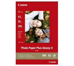 Slika izdelka: Papir CANON PP-201 A3; A3 / high gloss / 265gsm / 20 listov
