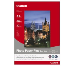 Slika izdelka: Papir CANON SG-201 A3; A3 / semi gloss / 260gsm / 20 listov