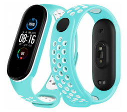 Slika izdelka: Pašček za uro Xiaomi Mi Band 5 in 6 - meta bel