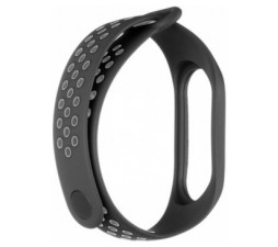 Slika 2 izdelka: Pašček za uro Xiaomi Mi Band 5 in 6 - črno siv