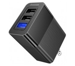 Slika 2 izdelka: Polnilec BASEUS Duke (EU / UK / US) 5V/3,4A (črn)