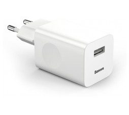 Slika izdelka: Polnilec BASEUS QC 3.0 24W / 5A (bel)