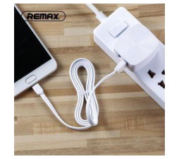 Slika 2 izdelka: Polnilec REMAX 2.4 A Dual & Micro USB kabel RP-U215 EU, 1m (bel)