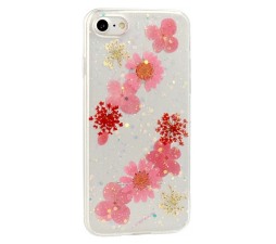 Slika izdelka: Premium Real Flower silikonski ovitek za Huawei Y7 2018 - prozoren Julija