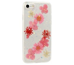 Slika 2 izdelka: Premium Real Flower silikonski ovitek za Samsung Galaxy A6 2018 A600 - prozoren Julija