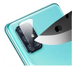 Slika izdelka: Premium ZAŠČITNO KALJENO STEKLO za ZADNJO KAMERO za Samsung Galaxy A02s A025 / A03s A037