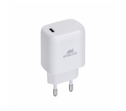 Slika izdelka: RIVACASE adapter PS4191 W00 hišni polnilec 220V Quick Charge 20W vhod Type C PD 3.0 - Original (EU Blister) bel