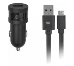 Slika 2 izdelka: RivaCase AVTO POLNILEC VA4211 1A + podatkovno polnilni kabel MicroUSB