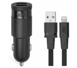 Slika 2 izdelka: RivaCase AVTO POLNILEC VA4225 3,4A + podatkovno polnilni kabel Apple iPhone