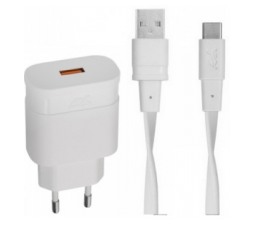 Slika 2 izdelka: RivaCase HIŠNI POLNILEC PS4110 18W Quick Charge 3.0 + Type C podatkovno polnilni kabel