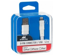 Slika 2 izdelka: RivaCase podatkovni kabel VA6001 WT12 Lightning 1,2m za iPhone X, iPhone 7, iPhone 6, iPhone SE, iPhone 5