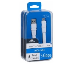 Slika izdelka: RivaCase podatkovni kabel VA6003 Type C 1,2m hitrost 3.0 fast charge and data