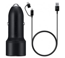 Slika izdelka: SAMSUNG AVTOPOLNILEC EP-L1100WBE 15W + kabel Combo Type C / Micro USB - Fast Charge - EU blister