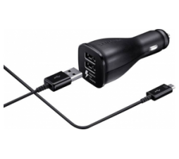 Slika 2 izdelka: SAMSUNG AVTOPOLNILEC EP-LN920CBE + MicroUSB kabel - Fast Charge - črn