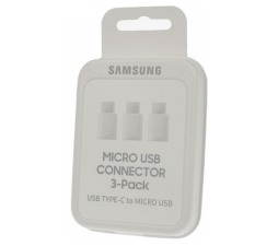 Slika izdelka: SAMSUNG EE-GN930WE PACK 3 KOS adapter Type C - MicroUSB bel - Blister - original