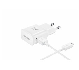 Slika izdelka: SAMSUNG HIŠNI POLNILEC 220V adapter EP-TA20 15W z USB data kablom SAMSUNG Galaxy S6  - bel