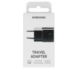 Slika 2 izdelka: SAMSUNG HIŠNI POLNILEC 220V adapter EP-TA20 15W - (EU BLISTER) črn - original