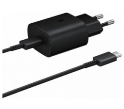Slika 2 izdelka: SAMSUNG HIŠNI POLNILEC EP-TA800XBE Super Fast Charge (Type C) in podatkovni kabel EP-DA905BBE (Type C - Type C) - črn