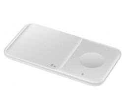 Slika izdelka: SAMSUNG original brezžična polnilna postaja 9W, brezžični polnilec EP-P4300TWE DUO PAD bel (z adapterjem 220V TA20)