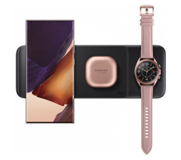 Slika izdelka: Samsung original brezžična polnilna postaja Trio Pad 9W brezžični polnilec EP-P6300TBE s polnilcem 25W TA800 - črn