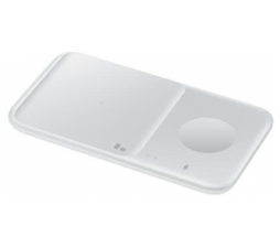 Slika 2 izdelka: SAMSUNG original brezžična polnilna postaja 9W, brezžični polnilec EP-P4300TWE DUO PAD bel (z adapterjem 220V TA20)