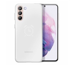 Slika izdelka: SAMSUNG original LED ovitek EF-KG991CWE za SAMSUNG Galaxy S21 G991 - bela zaščita zadnjega dela