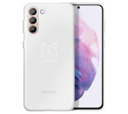 Slika 2 izdelka: SAMSUNG original LED ovitek EF-KG991CWE za SAMSUNG Galaxy S21 G991 - bela zaščita zadnjega dela