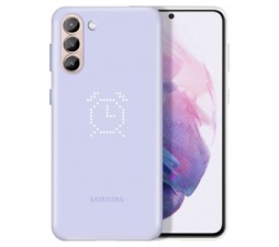 Slika 2 izdelka: SAMSUNG original LED ovitek EF-KG991CVE za SAMSUNG Galaxy S21 Plus G996 - vijola zaščita zadnjega dela