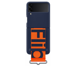 Slika izdelka: SAMSUNG original ovitek Silicon Cover with Strap EF-GF711TNE za SAMSUNG Galaxy Z Flip 3 F711 - moder