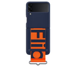 Slika 2 izdelka: SAMSUNG original ovitek Silicon Cover with Strap EF-GF711TNE za SAMSUNG Galaxy Z Flip 3 F711 - moder
