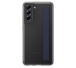 Slika izdelka: SAMSUNG original ovitek Slim Strap EF-XG990CBE za SAMSUNG Galaxy S21 FE G990 - prozorno črn