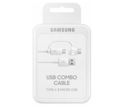 Slika izdelka: Samsung original podatkovni kabel EP-DG930DWE Combo Type C ali MicroUSB na (USB)