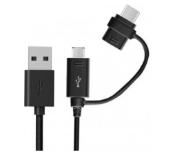 Slika 2 izdelka: Samsung original podatkovni kabel EP-DG950DBE Combo Type C ali MicroUSB na (USB)
